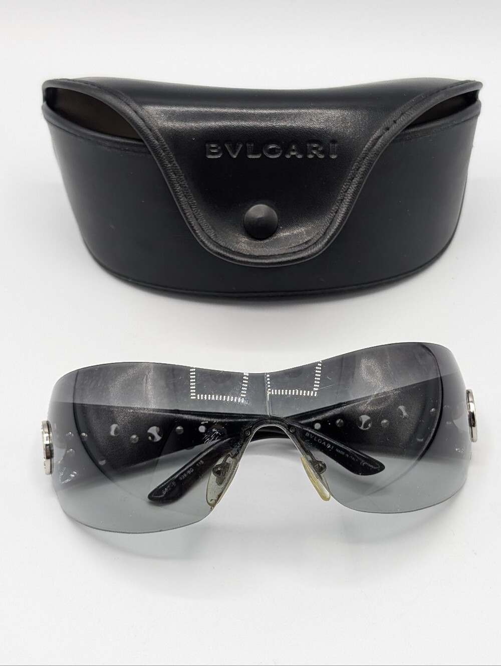 Bvlgari Black Shield Crystal Sunglasses